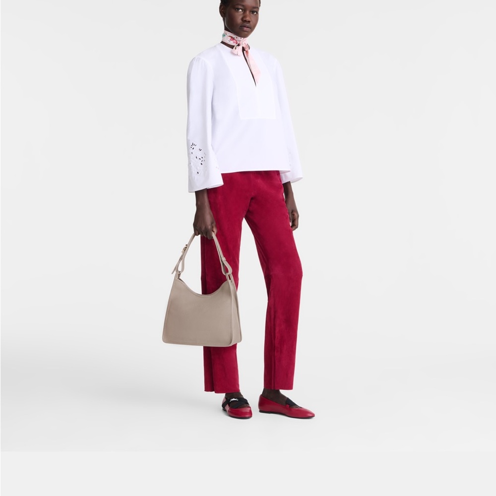 Longchamp Hobo Bag M LE FOULONNÉ Turtledove